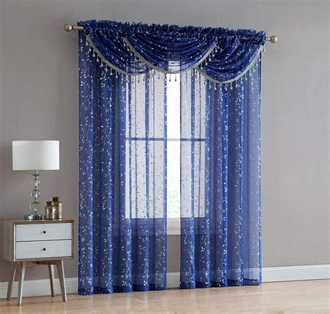 Sheer Metallic Curtains 